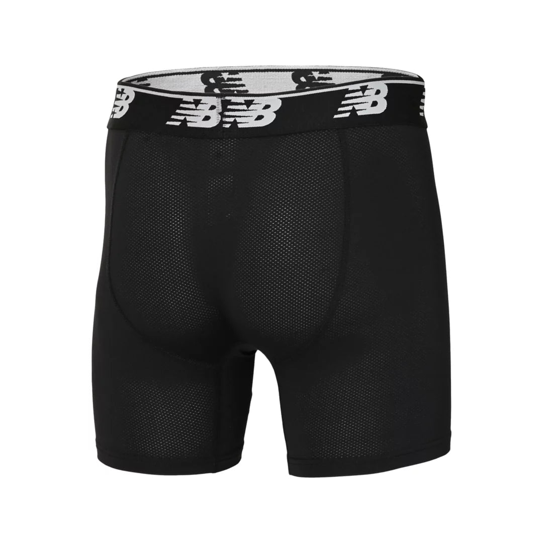 Men Mens Mesh 5 Inch Boxer Brief No Fly 3 Pack / New Balance
