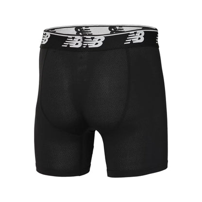 Men Mens Mesh 5 Inch Boxer Brief No Fly 3 Pack / New Balance