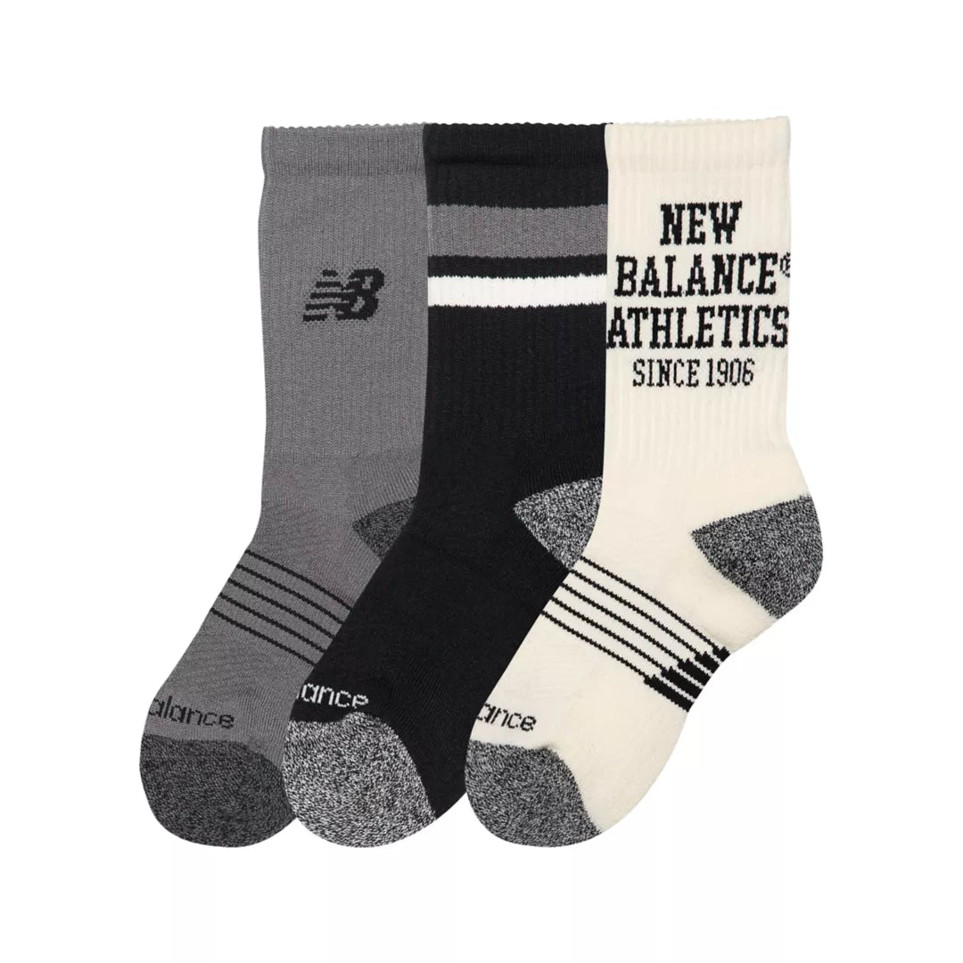 Kids Youth Lifestyle Graphic Crew 3 Pack / New Balance