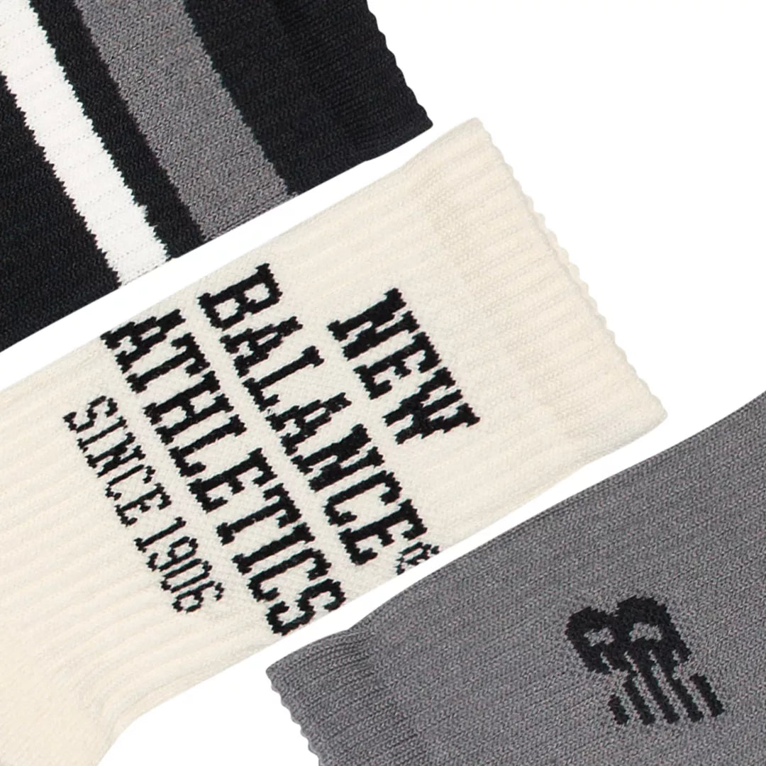 Kids Youth Lifestyle Graphic Crew 3 Pack / New Balance