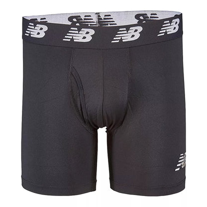 Men Mens Premium 6 Inch Boxer Brief with Fly 3 Pack / New Balance
