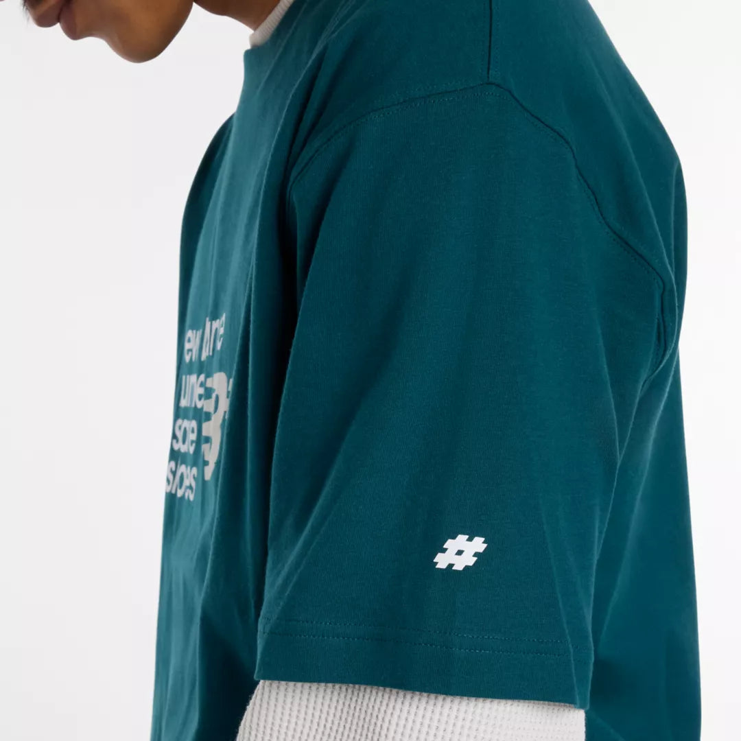 Men Numeric Stacked Graphic T-Shirt / New Balance