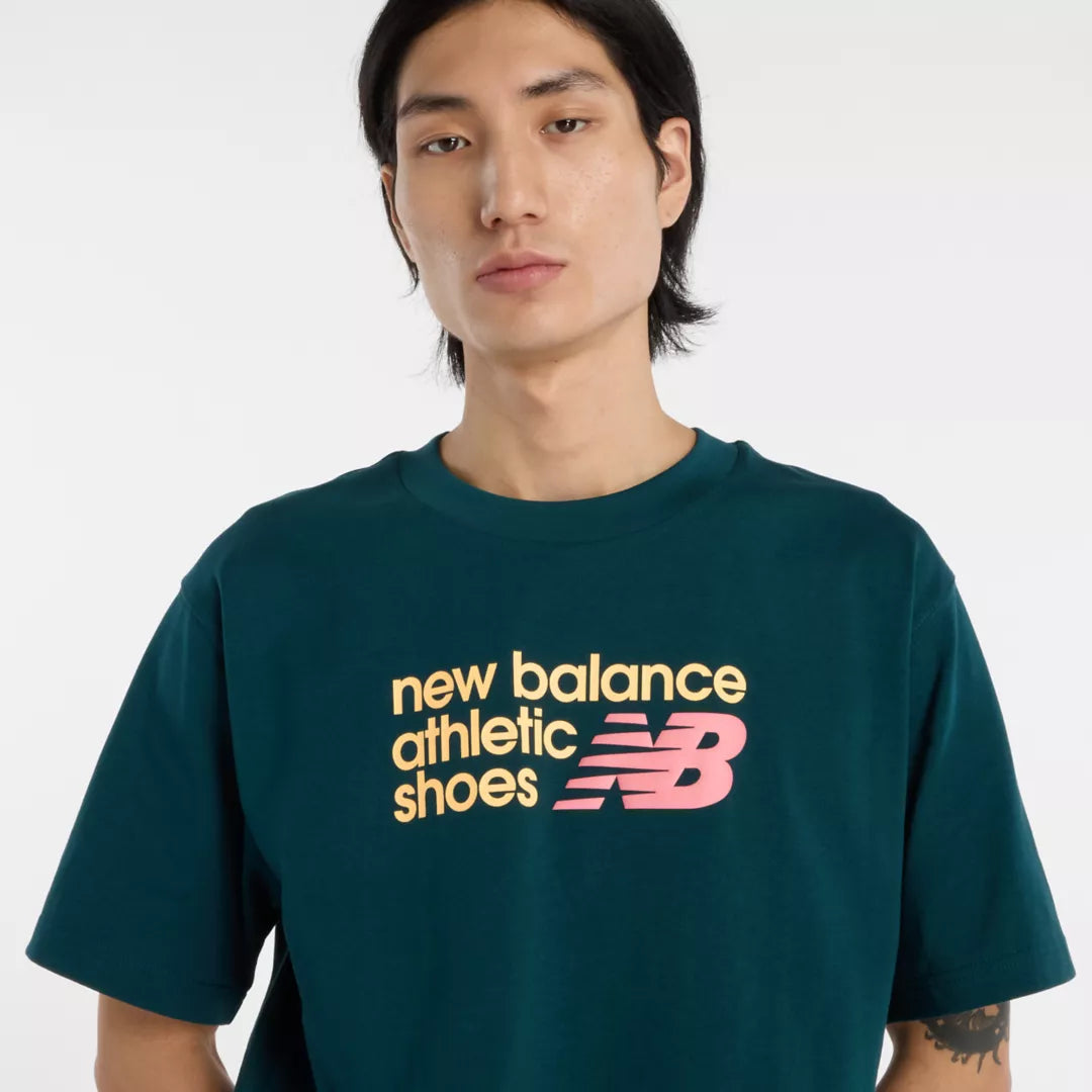 Men Athletics Premium Relaxed Chest Logo T-Shirt / New Balance