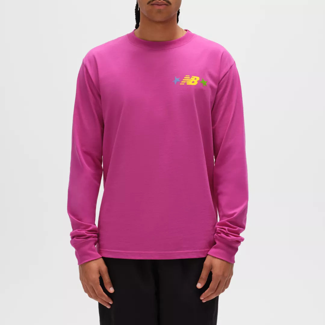 Men Made in USA Graphic Long Sleeve T-Shirt / New Balance
