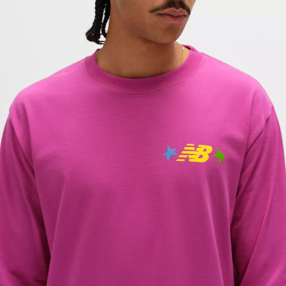 Men Made in USA Graphic Long Sleeve T-Shirt / New Balance