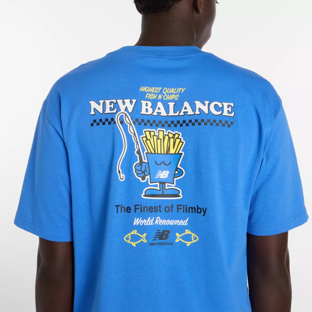 Men Fish and Chips T-Shirt / New Balance