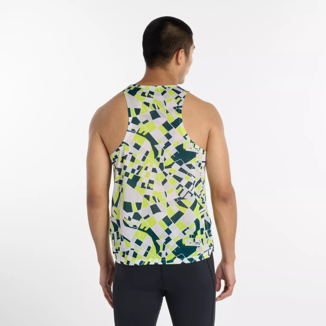Men RBC Brooklyn Half Printed RC Essential Singlet / New Balance