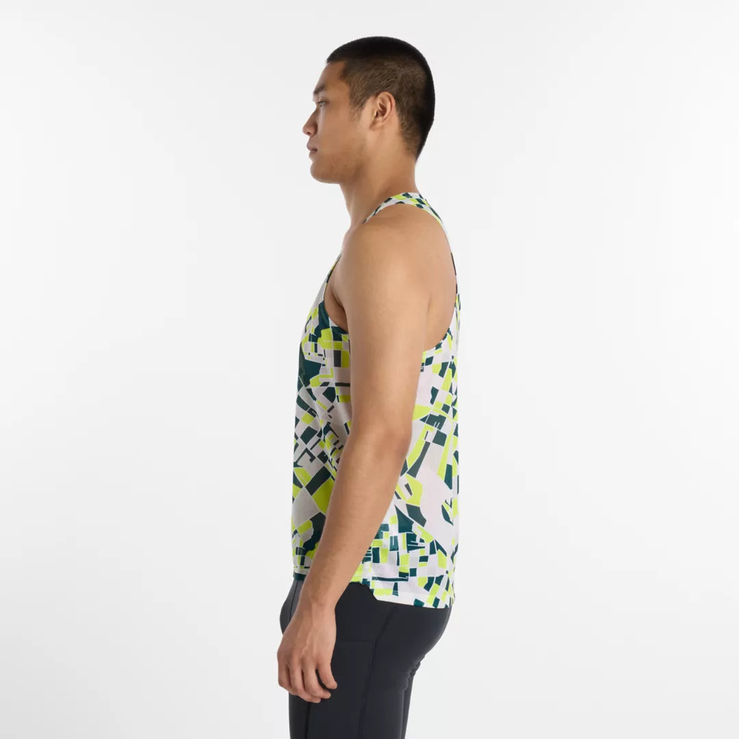 Men RBC Brooklyn Half Printed RC Essential Singlet / New Balance
