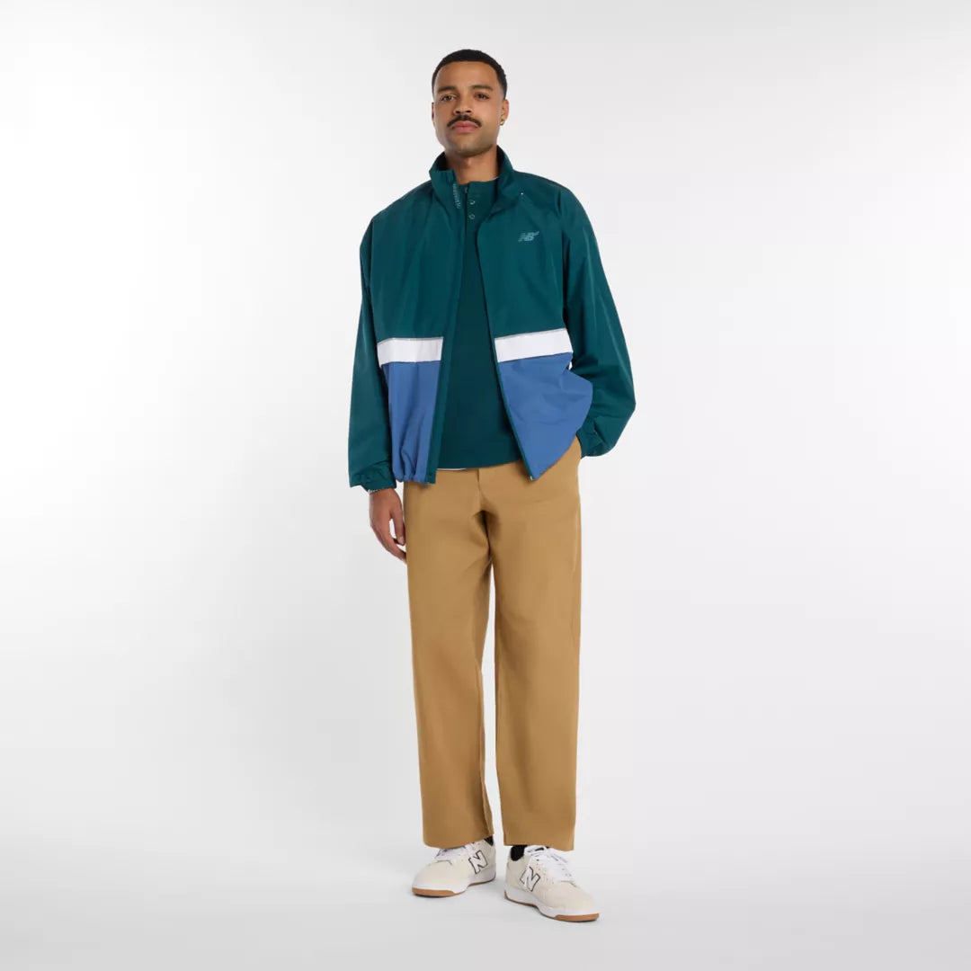 Men Numeric Waffle Knit Long Sleeve Henley / New Balance