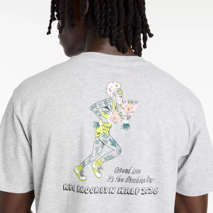 Men RBC Brooklyn Half Men's Graphic T-Shirt - Flowers / New Balance