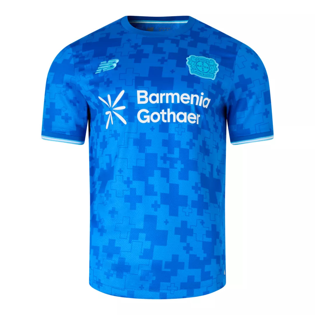 Men Bayer 04 Third Short Sleeve Jersey / New Balance