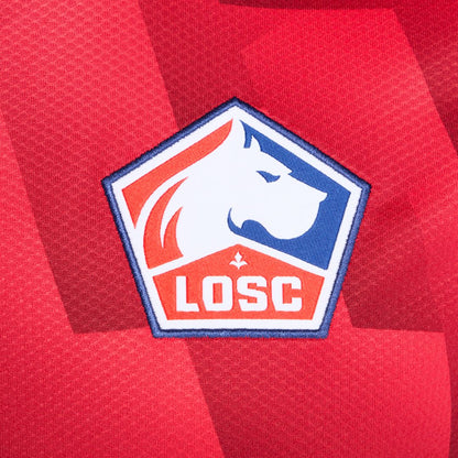 Men Lille LOSC Home Short Sleeve Jersey / New Balance