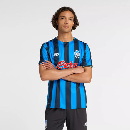 Men Atalanta BC Home Short Sleeve Jersey / New Balance