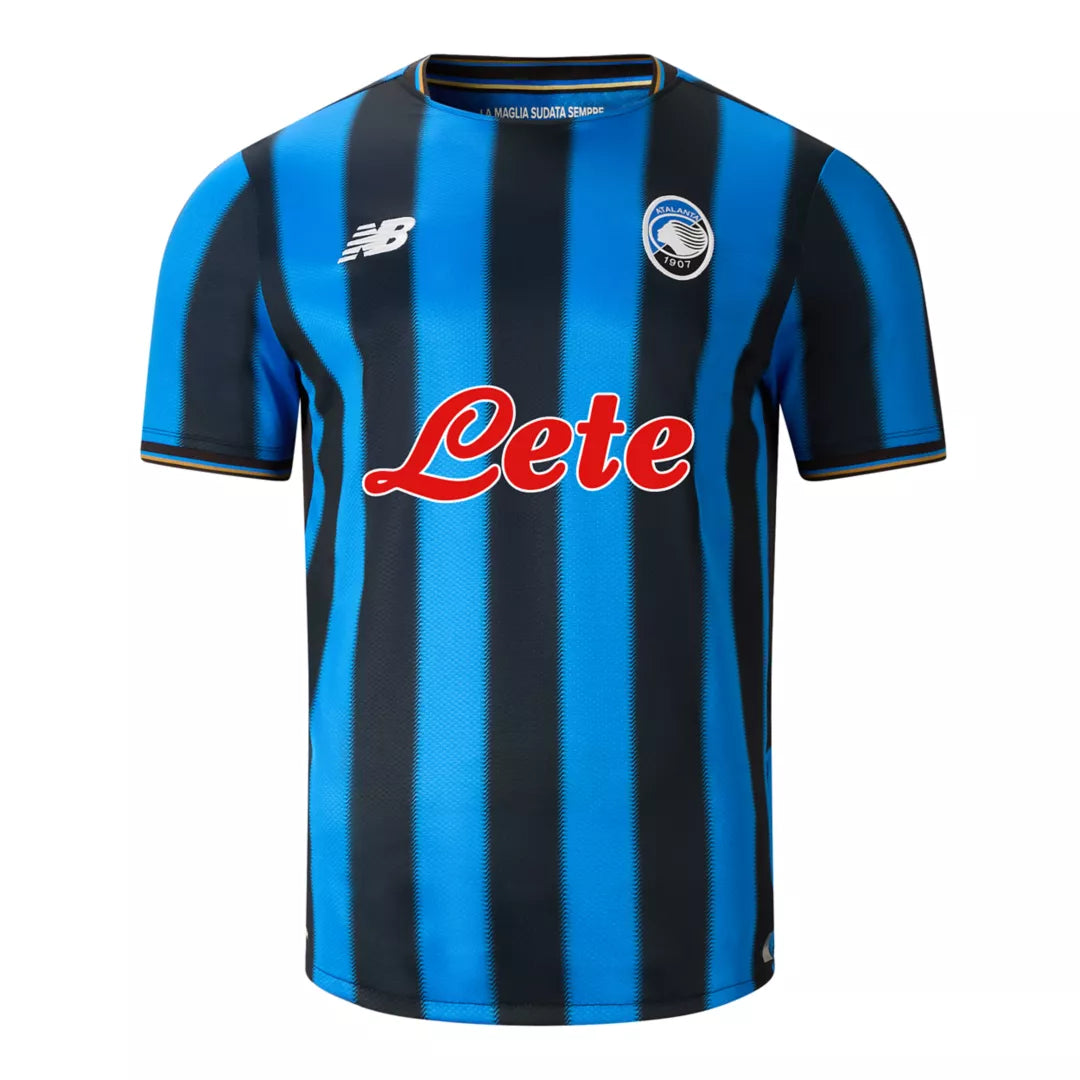 Men Atalanta BC Home Short Sleeve Jersey / New Balance