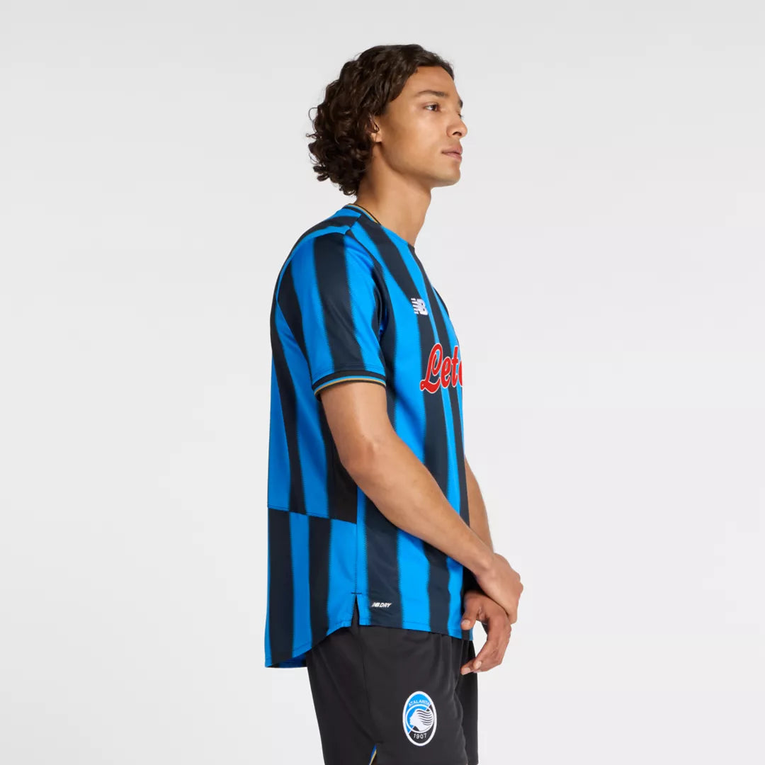 Men Atalanta BC Home Short Sleeve Jersey / New Balance
