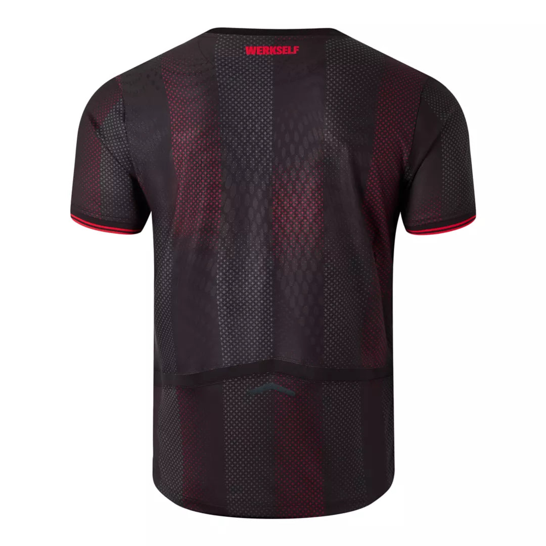 Men Bayer 04 Home Elite Player Jersey / New Balance