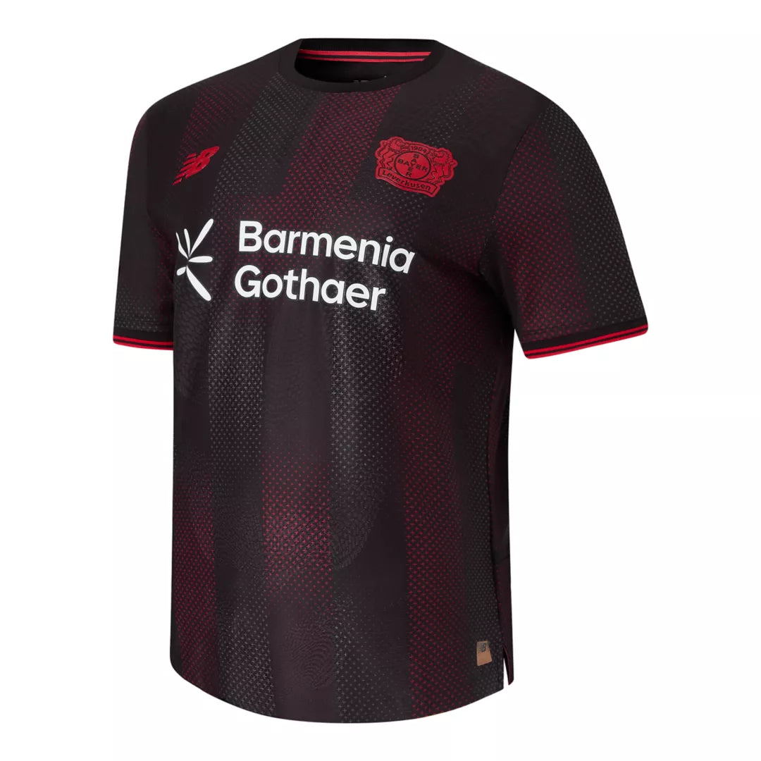 Men Bayer 04 Home Elite Player Jersey / New Balance
