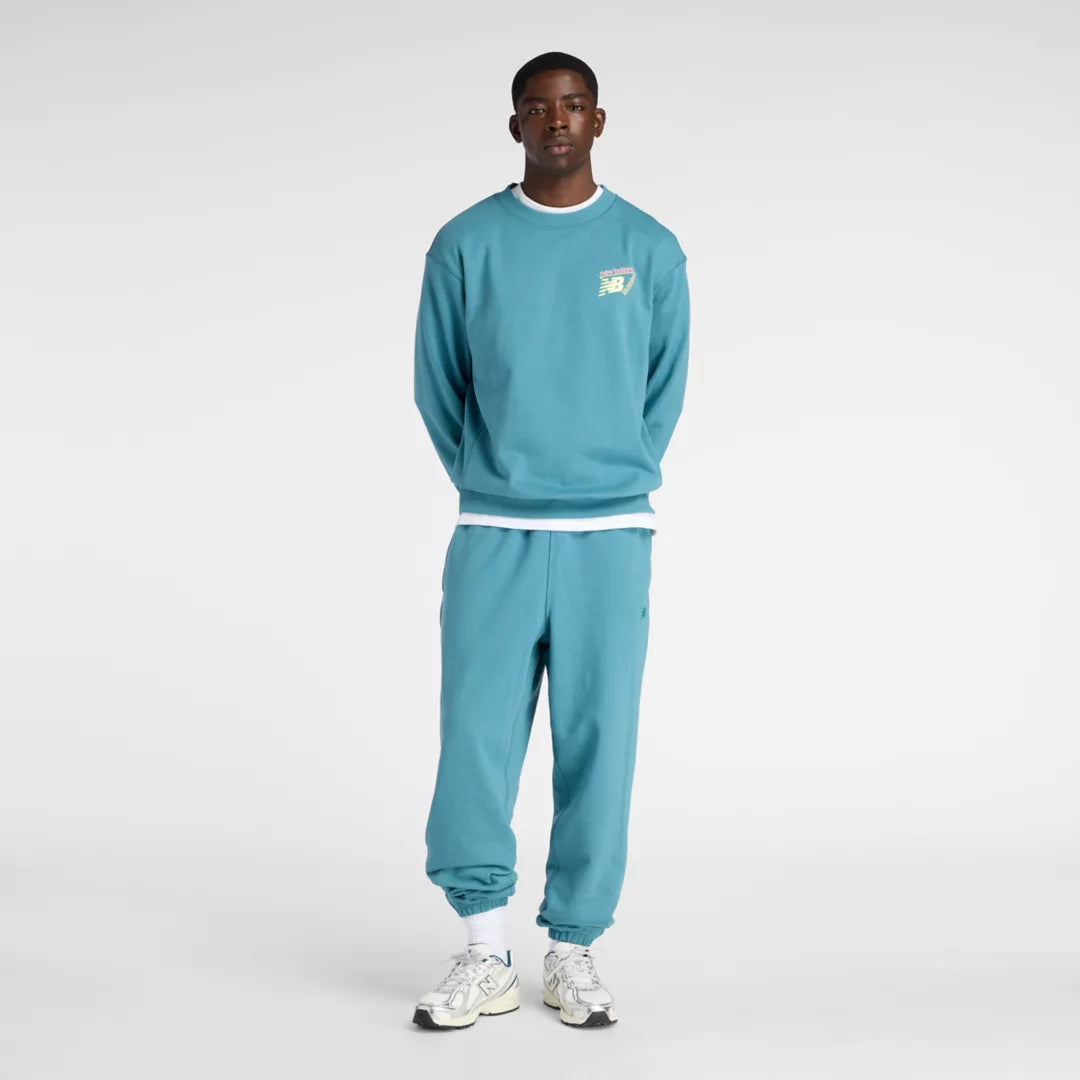 Men Classic Tri-Logo French Terry Crew / New Balance