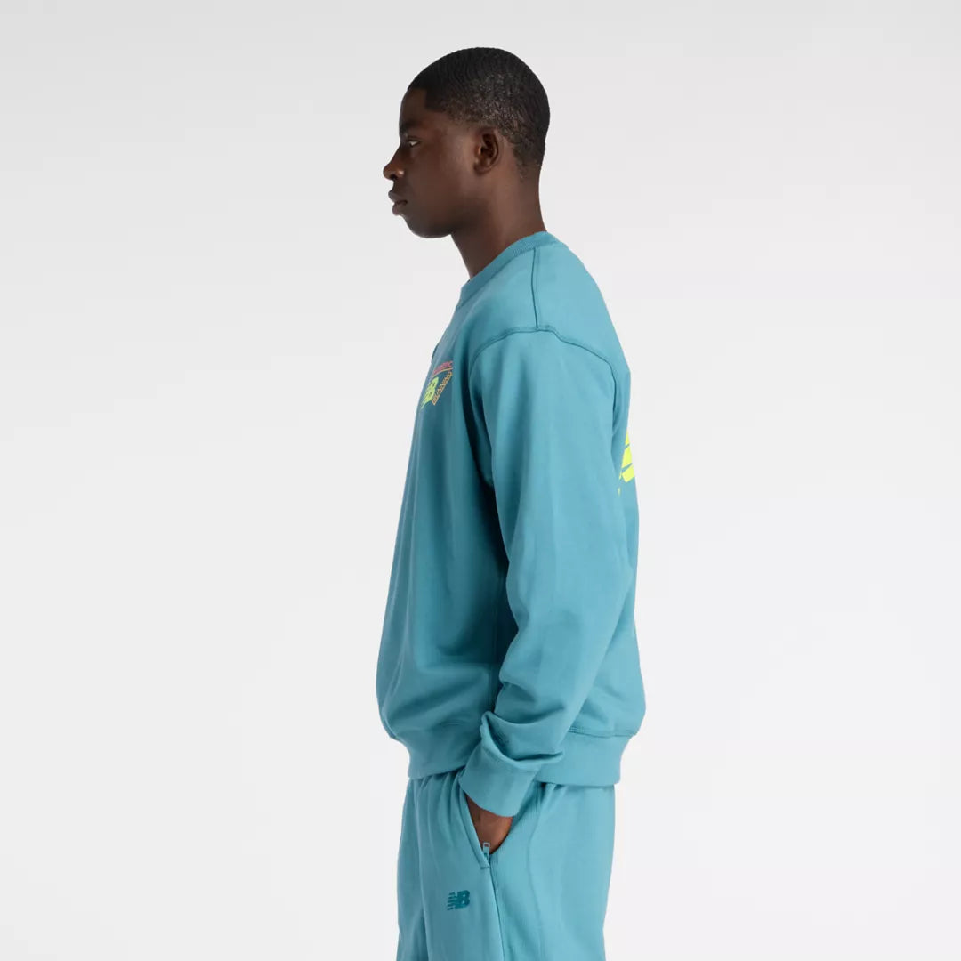 Men Classic Tri-Logo French Terry Crew / New Balance