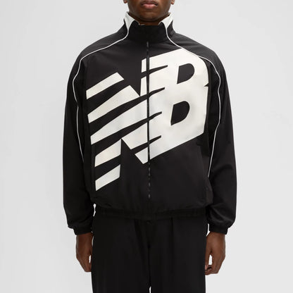 Men Basketball Oversized Print Woven Jacket / New Balance
