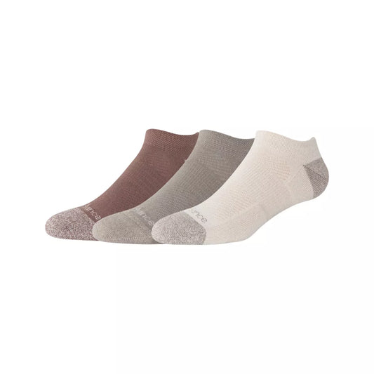 Men|Women Active  No Show Socks 3 Pack / New Balance