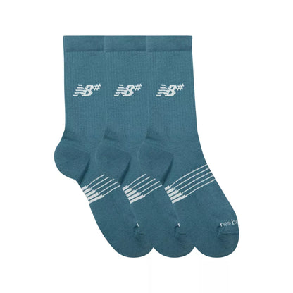 Men|Women Active Numeric Crew Socks 3 Pack / New Balance