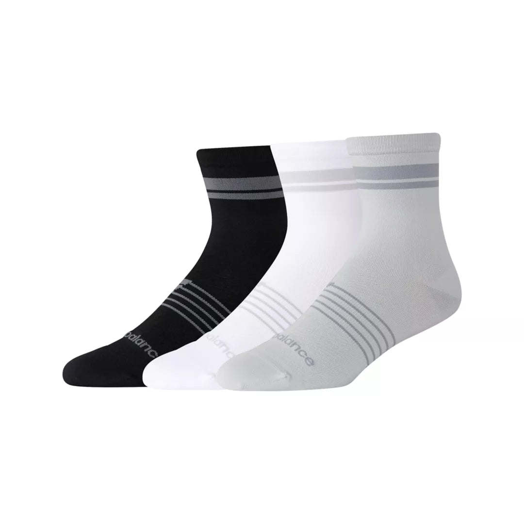 Men|Women Pro Running QTR Socks 3 Pack / New Balance