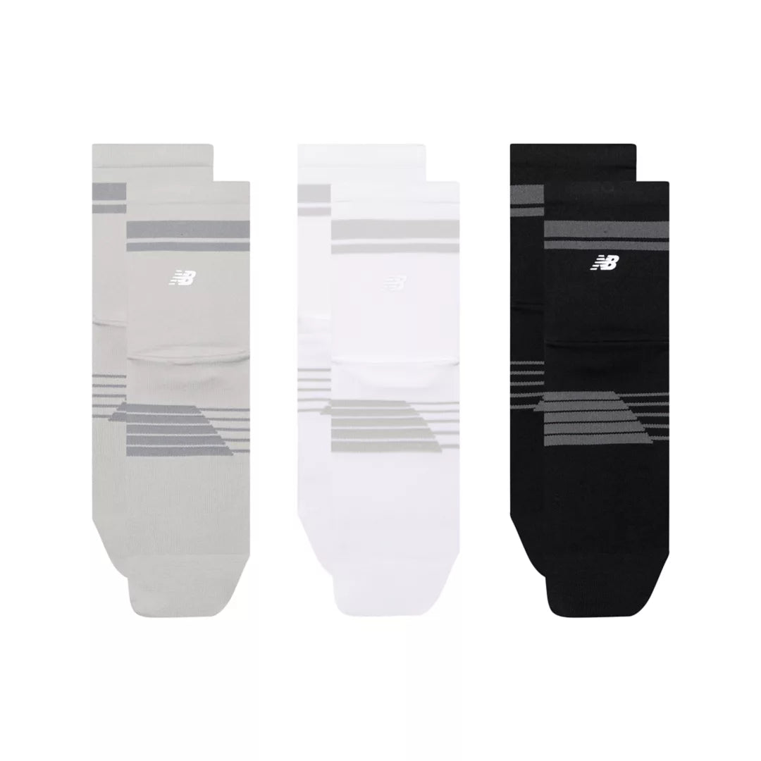 Men|Women Pro Running QTR Socks 3 Pack / New Balance