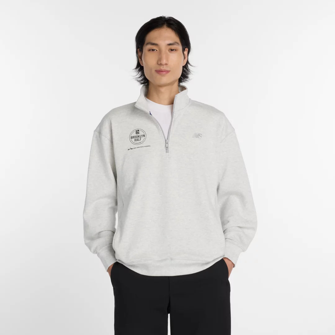 Men RBC Brooklyn Half Athletics Fleece 1/2 Zip / New Balance