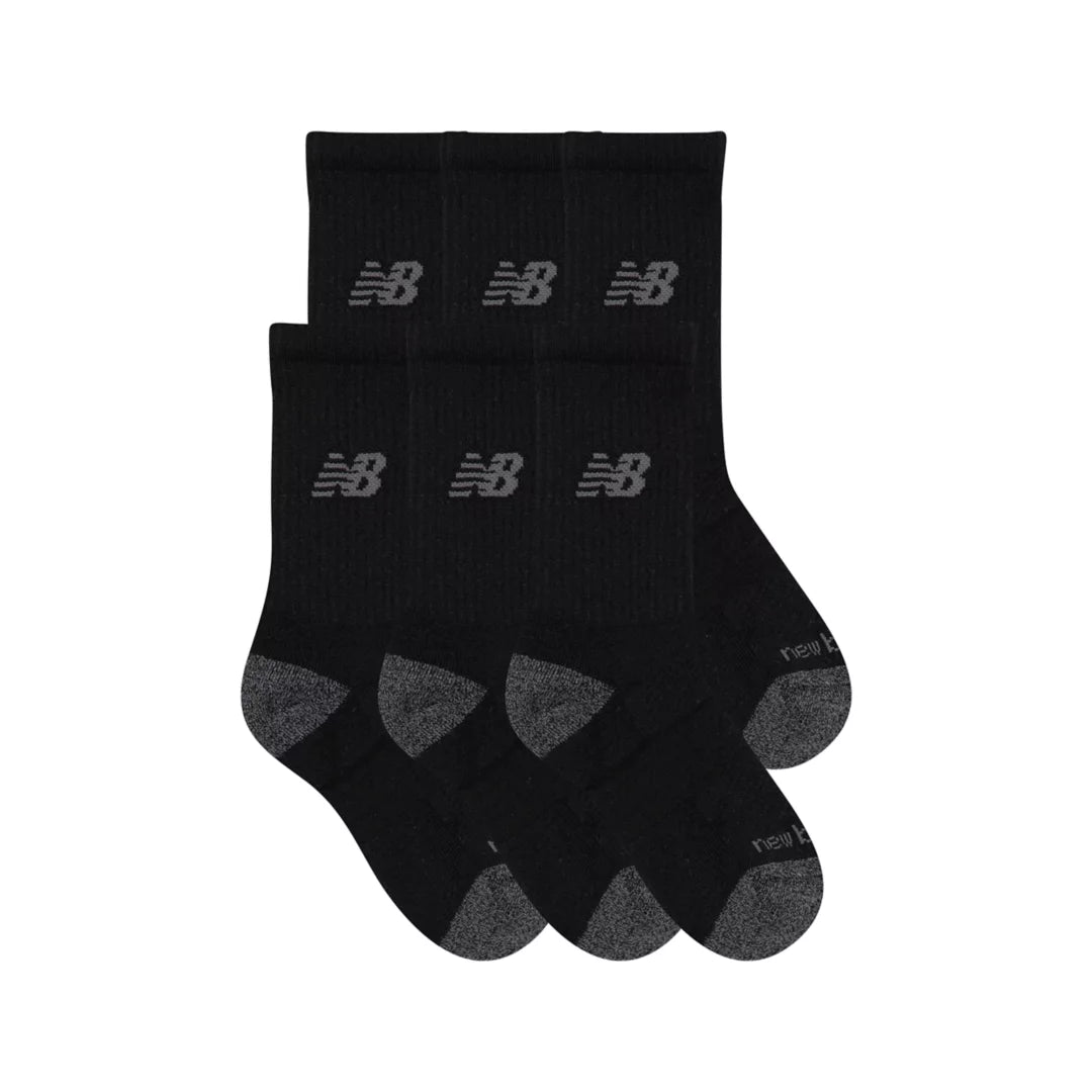 Kids Youth Active Crew Socks 6 Pack / New Balance