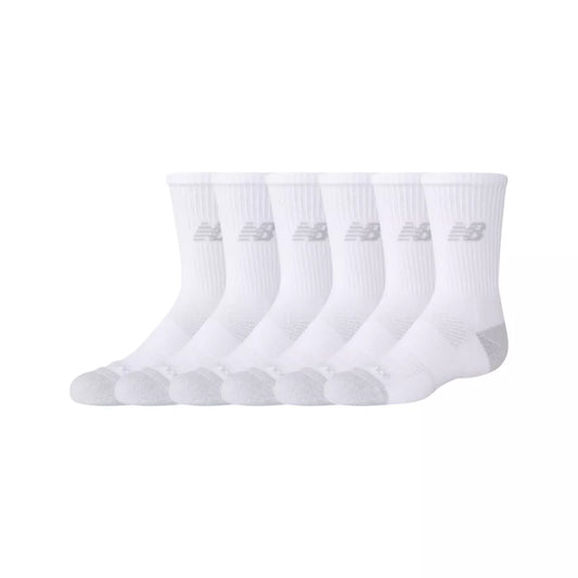 Kids Youth Active Crew Socks 6 Pack / New Balance