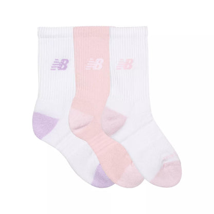 Kids Youth Active Crew Socks 3 Pack / New Balance