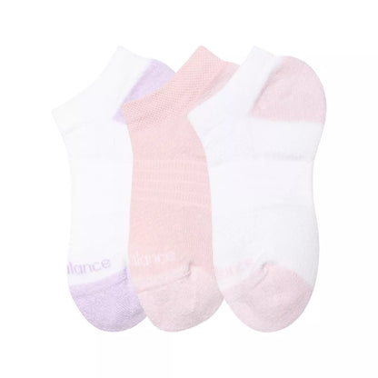 Kids Youth Active No Show Socks 3 Pack / New Balance