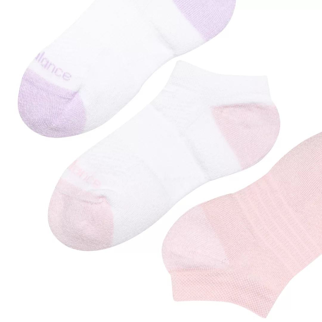 Kids Youth Active No Show Socks 3 Pack / New Balance