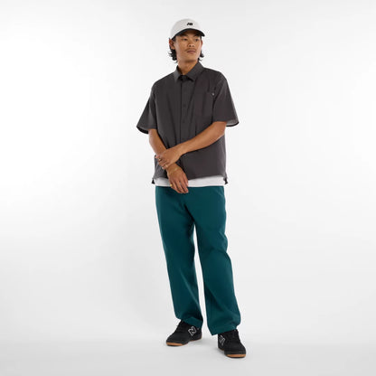 Men Numeric Button Up Shirt / New Balance