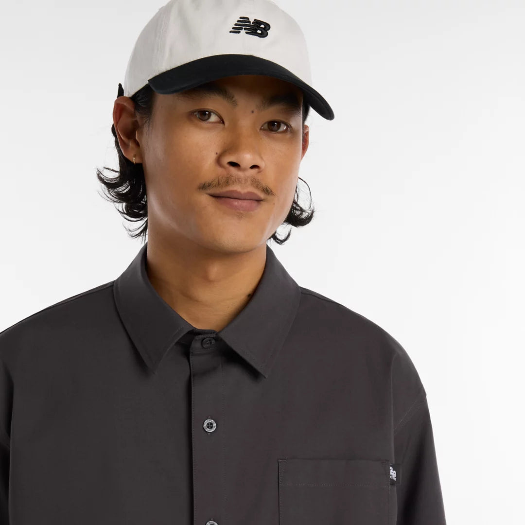 Men Numeric Button Up Shirt / New Balance