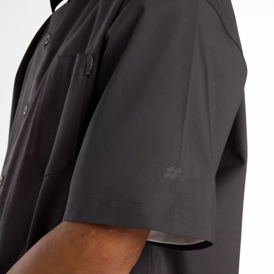 Men Numeric Button Up Shirt / New Balance