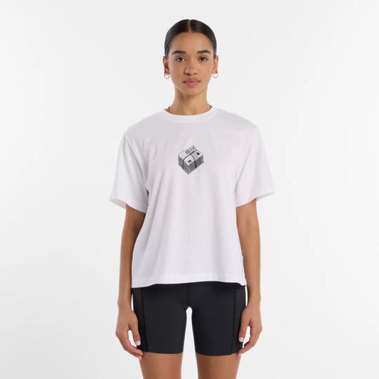 Women RBC Brooklyn Half Women's Graphic T-Shirt - Newspaper / New Balance