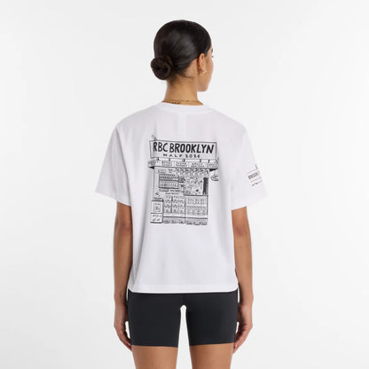 Women RBC Brooklyn Half Women's Graphic T-Shirt - Newspaper / New Balance