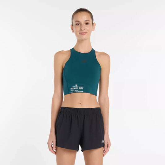 Women RBC Brooklyn Half RC Elite Storage Crop Tank / New Balance