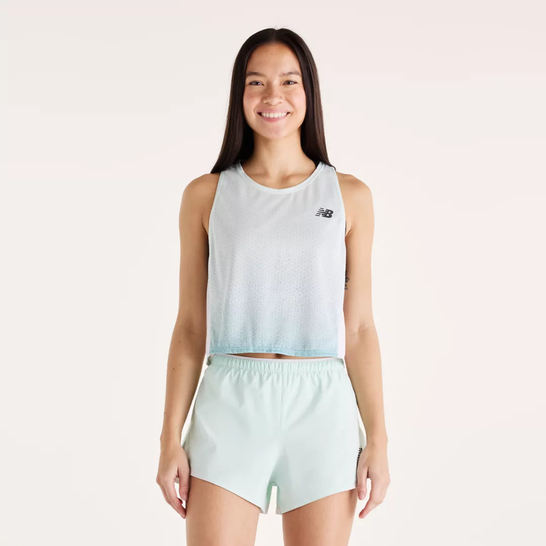 Women Viz-Tech Run Singlet / New Balance