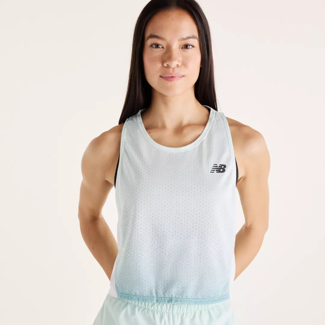 Women Viz-Tech Run Singlet / New Balance