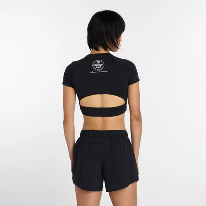 Women RBC Brooklyn Half Fast Days Fitted Crop T-Shirt / New Balance