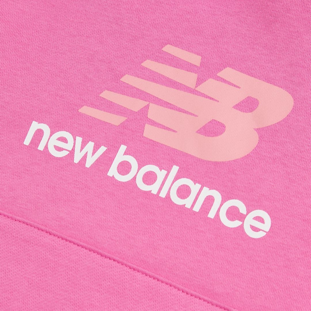 Kids BB Stacked Logo Hoodie / New Balance