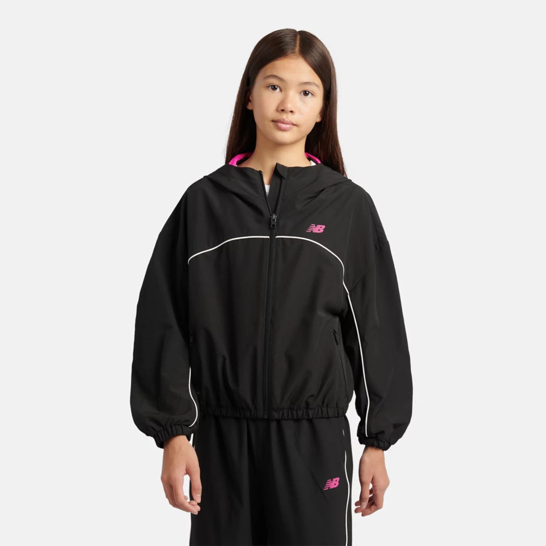 Kids Contrast Piping Track Jacket / New Balance