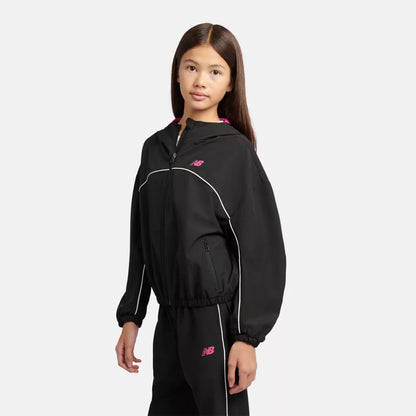 Kids Contrast Piping Track Jacket / New Balance