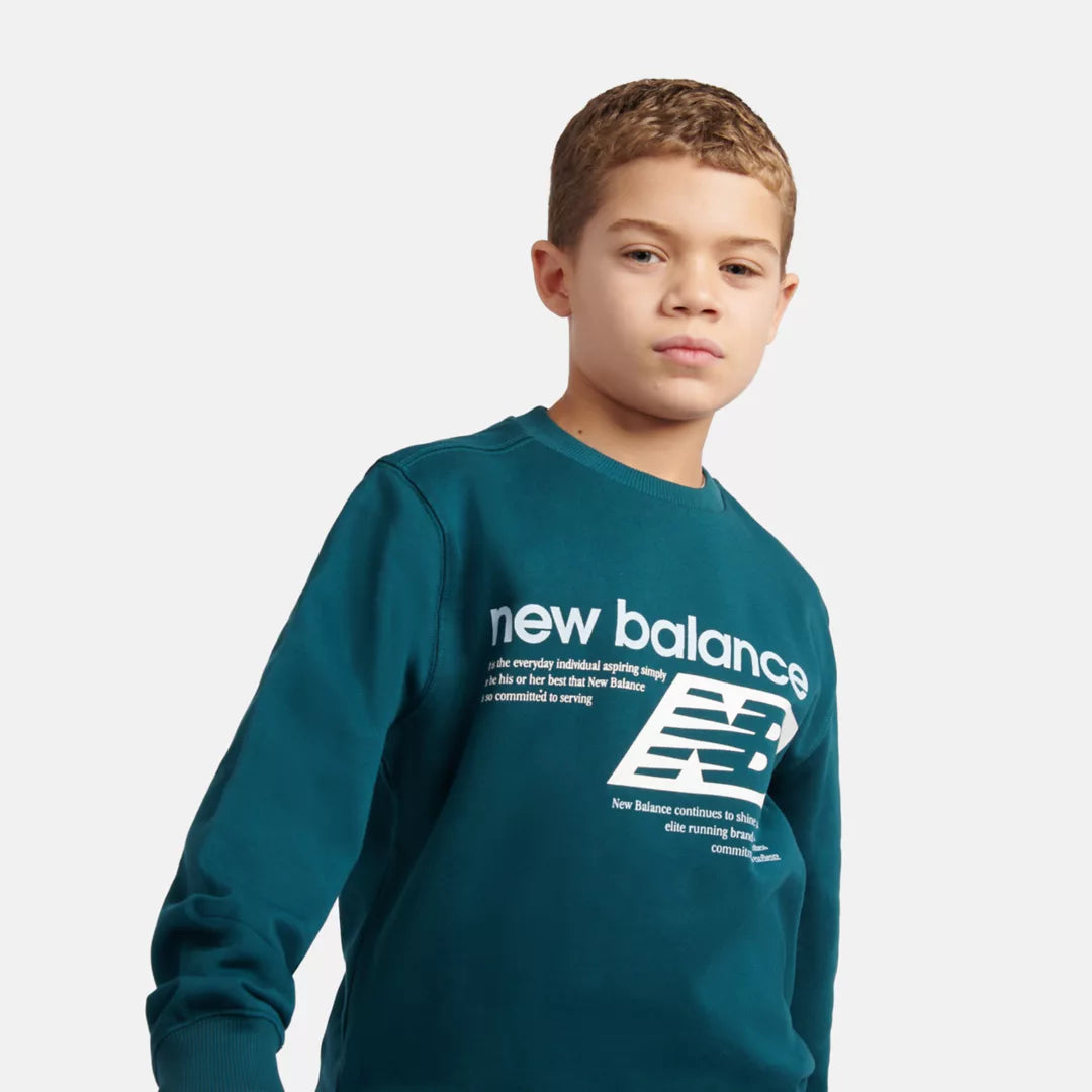Kids Athletics Relaxed Player Graphic French Terry Crew / New Balance