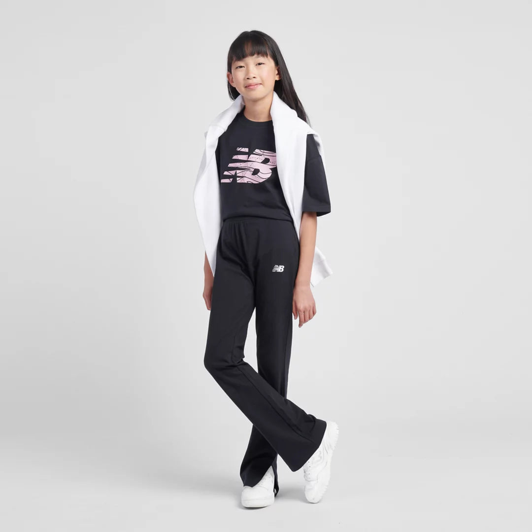 Kids Small Logo Flare Legging / New Balance