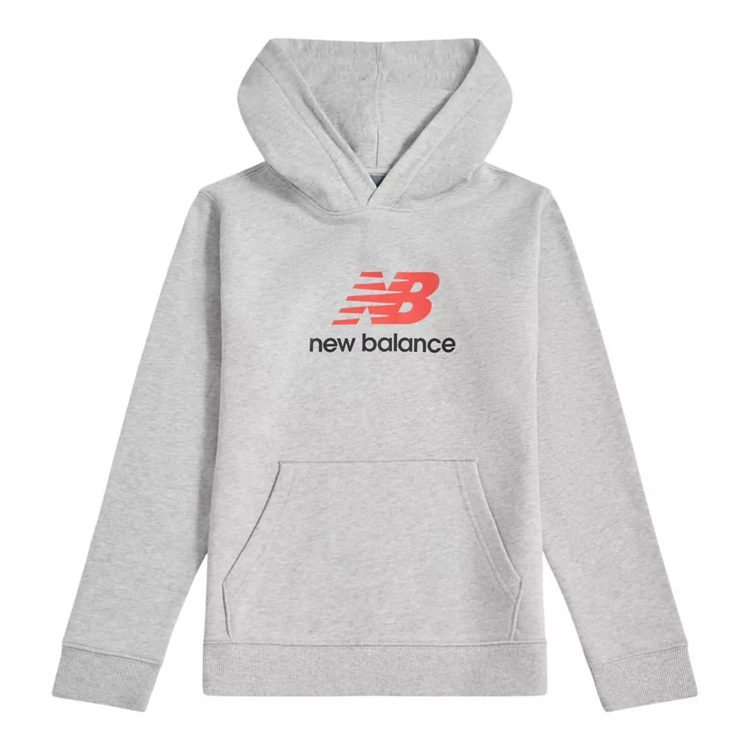 Kids French Terry Stacked Logo Hoodie / New Balance
