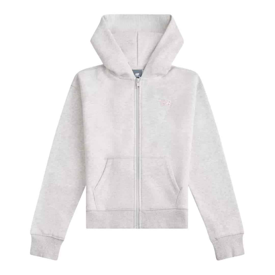 Kids BB Small Logo Full Zip Hoodie / New Balance